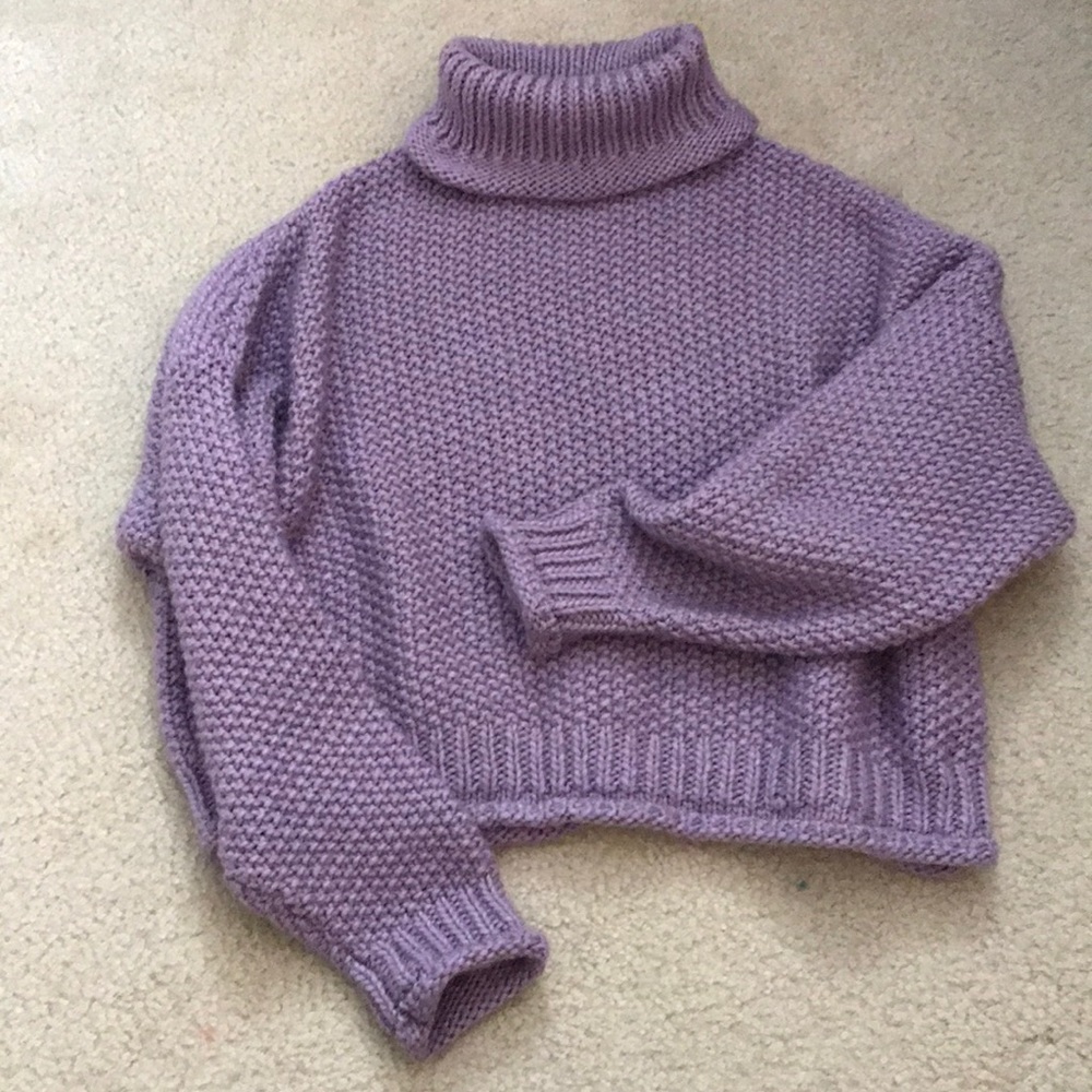 Anthropologie Moth Crop Wool Sweater